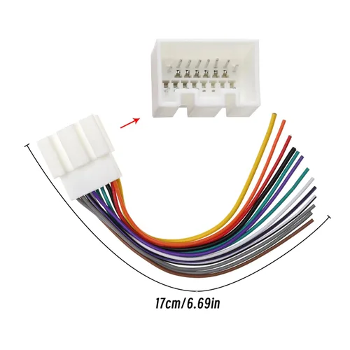 Miniatura 4 de Reemplazo del conector del arnés de cableado de la radio del coche compatible con Ford F150/F250/F350/F450/F550 Adaptador de arnés estéreo