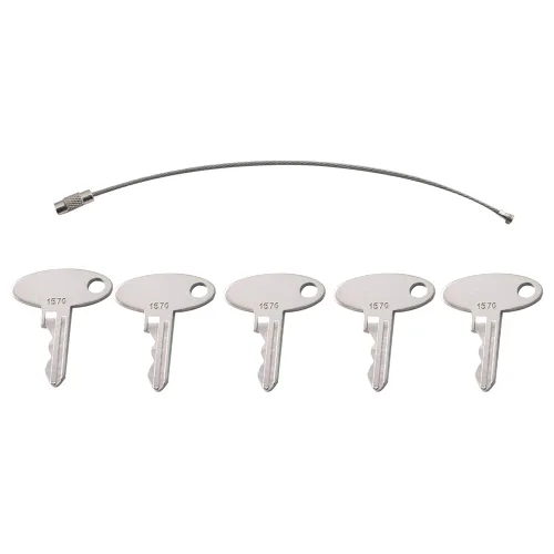 Miniatura 4 de 5 llaves de bloqueo de interruptor de encendido estampadas 1570, reemplazo de llaves de encendido para tractor Ford, para tractor Massey Ferguson