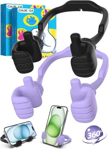 Miniatura 17 de Rellenos de calcetín para adolescentes, niñas, niños, adultos Soporte para teléfono celular: SOPORTE DE TELEFONO CELULAR PEREZOSO CON PULGAR HACIA