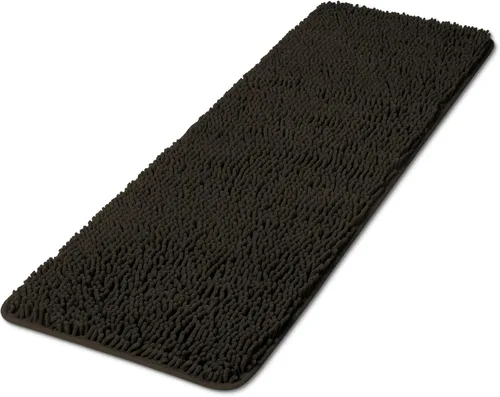 Miniatura 224 de Yeaban Alfombra de pasillo de baño de 24 x 72 pulgadas, antideslizante, alfombra de baño larga de felpilla gruesa, absorbente y lavable, alfombra