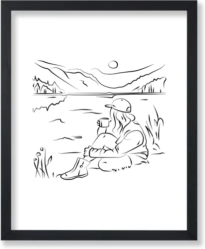 Miniatura 101 de Poster Master Póster de peonías – Estampado de flores retro – Ilustración floral – Ilustración en blanco y negro – Diseño de línea y abstracto