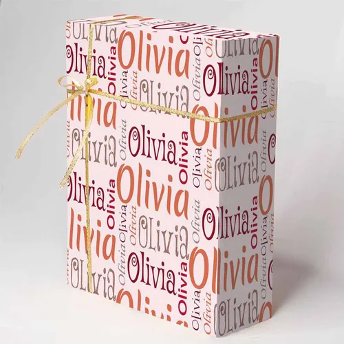 Miniatura 3 de Artsadd Rollos de papel de regalo de cumpleaños personalizados con nombre, papel de regalo de Navidad personalizado para niños, hombres y mujeres