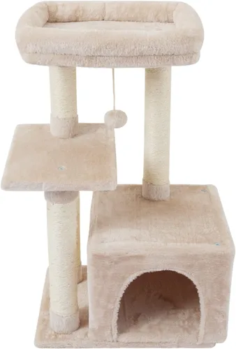 FISH&NAP Lindo Árbol para Gatos Gatito Torre para Gatos para Gato de Interior Condominio Postes Rascadores de Sisal con Plataforma de Salto Muebles