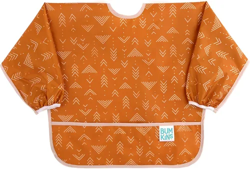 Bumkins Sleeved Bib for Girl or Boy, Baby and Toddler for 6-24 Mos C6 conectado a tierra