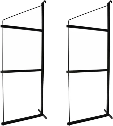 Mytee Products Paquete de 2 Soportes de Estantería para Contenedores de Envío de 3 Niveles con 18"(P) x 60"(A) - Soportes de Estante de Acero con