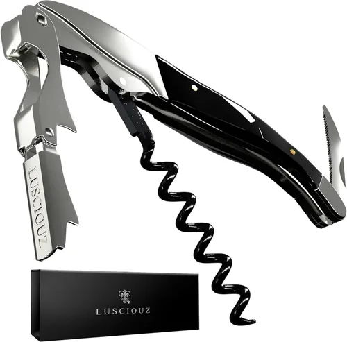 Miniatura 7 de LUSCIOUZ Sacacorchos de Resistencia Cero Abridor de Botellas de Vino Silencioso Sacacorchos para Camareros Llave de Vino Fabricado en Japón