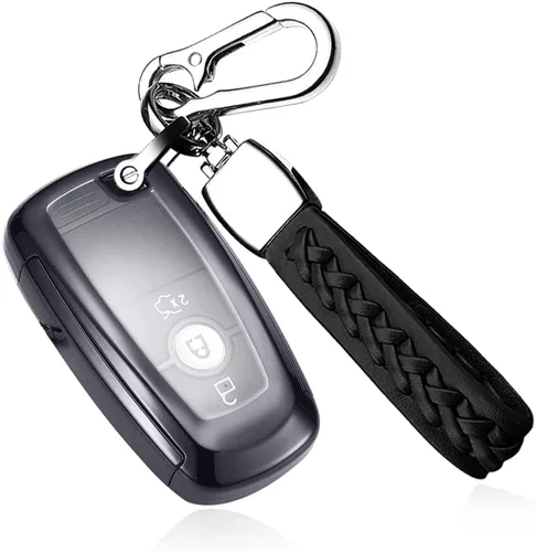Miniatura 9 de SANRILY Funda para llavero de 3/4/5 botones de TPU chapado para Ford F-150 Raptor Explorer Escape Fusion Bronco Sport Edge Lincoln Corsair Nautilus