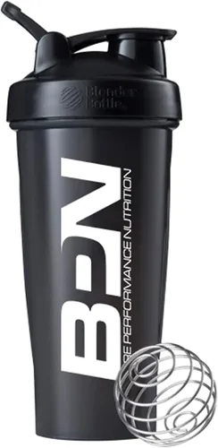 BARE PERFORMANCE NUTRITION Blender - Botella agitadora de botellas, botella agitadora de 28 onzas con batidor de alambre, color negro