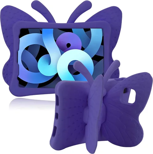 Miniatura 8 de Simicoo Funda de mariposa 3D para iPad 10.2 9 8 7 niños con soporte Lite de espuma EVA a prueba de golpes resistente funda para tableta para niñas