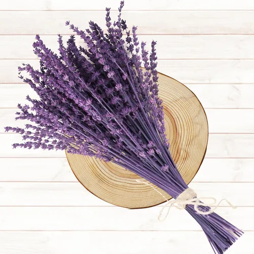 Miniatura 7 de Ramo de flores de lavanda púrpura secas Glicrili - Ramo de lavanda preservada y seca 15-17" para decoración de jarrones en casa, manualidades