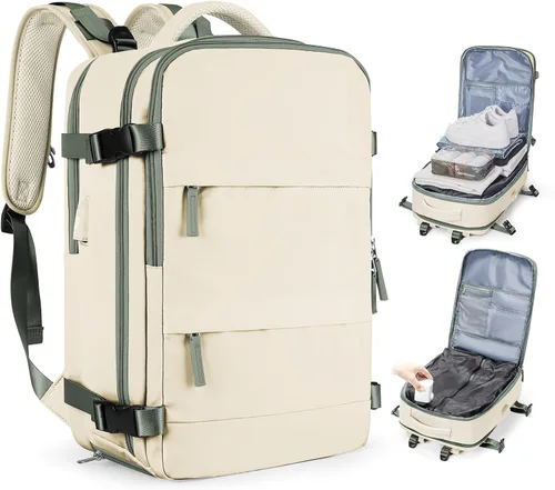 Miniatura 68 de coofay Mochila de viaje, para laptop, unisex, aprobada para aviones, bolsa de mano, equipaje, para artículos personales, para debajo del asiento
