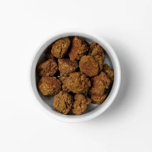 Miniatura 3 de Golosinas de pollo y verduras, suaves, 5 onzas, sin trigo, ingredientes 100% naturales, deliciosas, ideales para perros mayores y aquellos
