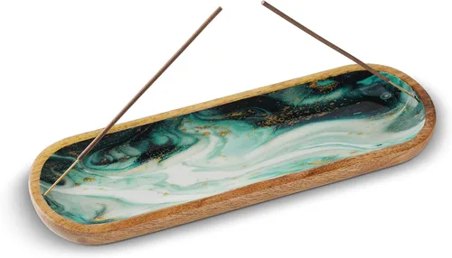 Miniatura 14 de Folkulture Juego de 2 soportes de incienso o quemador de incienso para palitos de insencia, soporte para quemador de insencia para decoración
