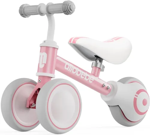 Miniatura 11 de allobebe Bicicleta de equilibrio para bebé, lindas bicicletas para niños de 12 a 36 meses, regalos para niñas de 1 año, bicicleta para entrenar al