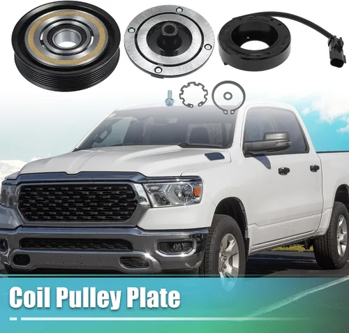 Miniatura 2 de X AUTOHAUX Kit de embrague del compresor de CA para Ram 1500 8CYL 5.7L 2003 2004 2005 2006 2007 2008 A/C embrague polea placa bobina reparación