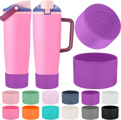 Miniatura 31 de Mity rain 2 piezas de botas protectoras de silicona para botellas y vasos FreeSip Sway de Owala de 30 oz y 40 oz - Accesorios para owala, mejora