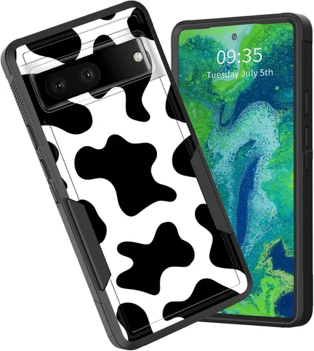 Miniatura 56 de Funda para Pixel 6A, funda híbrida de doble capa resistente a prueba de golpes de policarbonato duro de silicona suave TPU para Google Pixel 6A