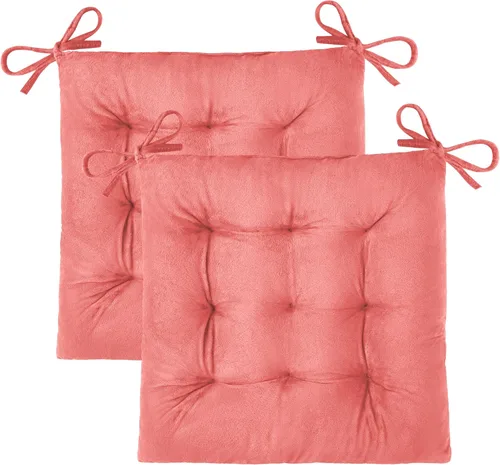 Miniatura 25 de OVOV 1 paquete de cojines para sillas de comedor, cojines de asiento suaves para sillas de escritorio de cocina, cojines cuadrados para sillas