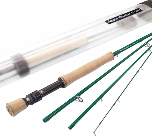 Miniatura 8 de Aventik Fly Fishing Riverbend Series Caña de pesca con mosca IM8 en grafito, varillas 0/1/2/3/4/5/6/7/8 wt, caña ligera de pesca con mosca de acción