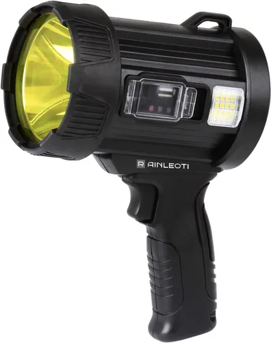 Miniatura 2 de Foco recargable, linterna LED de mano de 100000 lúmenes con luz COB y paneles solares, foco ultra brillante y ligero para camping, caza, navegación