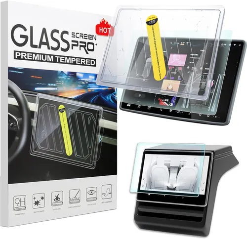 Miniatura 10 de Protector de pantalla para Tesla Model Y Modelo 3 Protector de pantalla de vidrio de 15.4 "Protector de pantalla de vidrio para asiento trasero 8