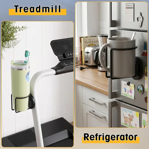 Miniatura 5 de Portavasos Magnético, Durmmur SUS 304 Portavasos Magnético de Acero Inoxidable, Soporte Magnético para Bebidas para Tractor Cortacésped Camión