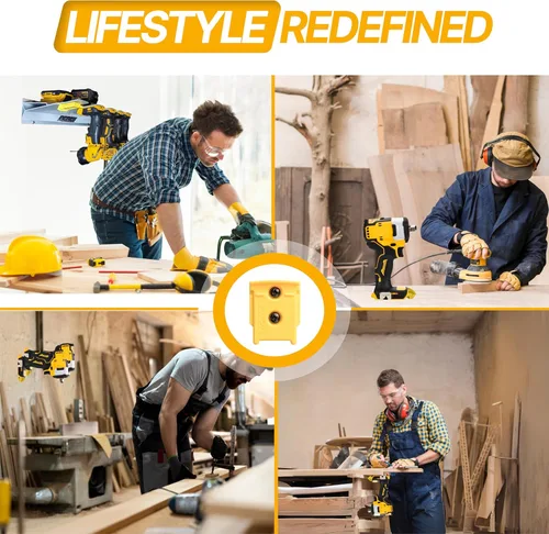 Miniatura 7 de PERCH Paquete de 6 soportes de pared para herramientas inalámbricas DeWalt de 20 V/60 V, soporte de pared para taladro DeWalt con 12 tornillos