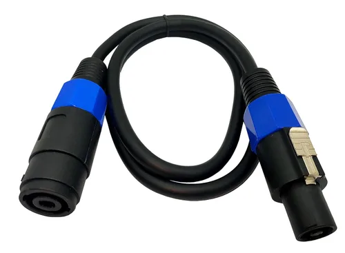 Miniatura 7 de Cable de extensión Speakon macho a hembra de 3.3 ft/3.2 pies con bloqueo giratorio para DJ PA escenario amplificador audio jack cable de altavoz