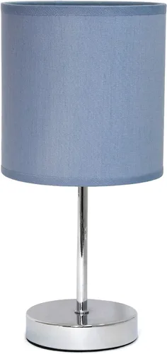 Miniatura 13 de Simple Designs LT2007-HPK-LB Lámpara de mesa básica cromada para sala de estar, mesita de noche, escritorio, encimera, rosa intenso, con bombilla