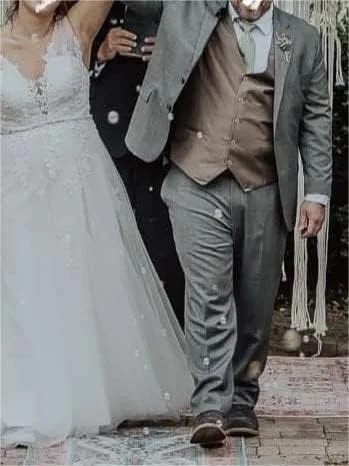 Miniatura 7 de Alizeal Chaleco clásico de color sólido para hombre, chaleco de esmoquin de ajuste regular para boda
