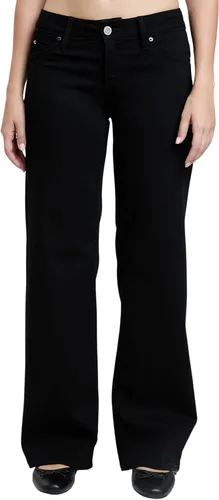 Miniatura 11 de YMI Pantalones de Elastano para Mujer YMI Jeans de Cintura Baja y Pierna Ancha Wannabettabutt