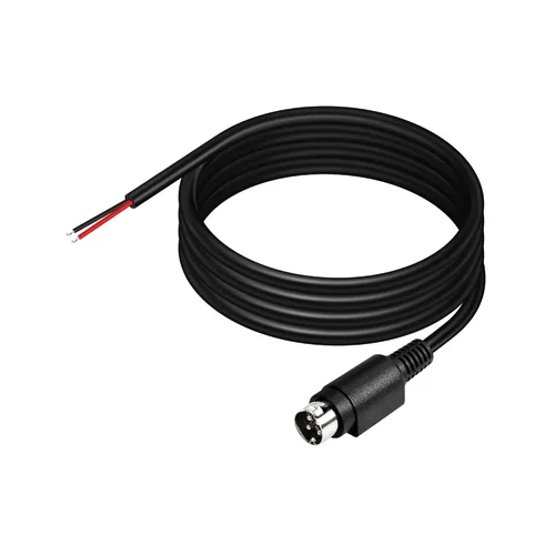 Cable de repuesto de 18AWG 4 pines DIN macho coleta DIY para sistema de cámaras CCTV cargadores adaptador (4.9 pies)