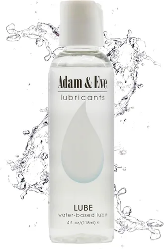 Adam & Eve Lubricante a base de agua, lubricante personal, lubricante de larga duración no pegajoso y sin manchas para hombres, regalos para mujeres