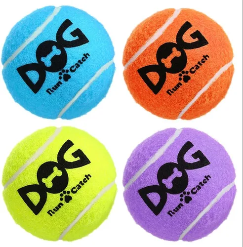 Miniatura 11 de INSUM Pelotas Chirriantes para Perros - Pelotas de Tenis Chirriantes para Perros, Amarillo Mediano - 6.35 cm, 20