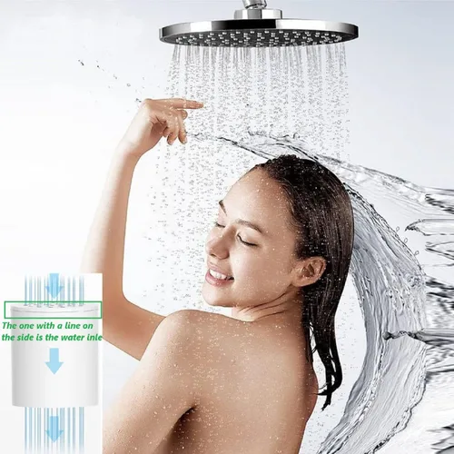 Miniatura 7 de Cartuchos de filtro de agua de ducha universales de 15 etapas para todos los sistemas de ducha similares, reduce los productos químicos y el cloro