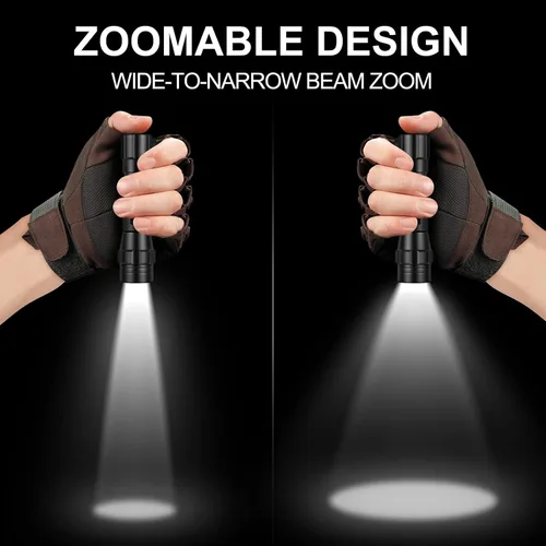 Miniatura 3 de ULTRAFIRE Linterna IR de 850 nm para visión nocturna, iluminador infrarrojo LED IR, luces IR con zoom son invisibles para el ojo humano, uso