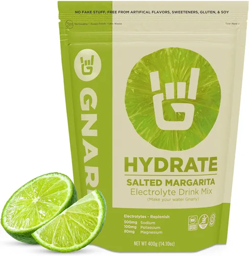 Miniatura 10 de Gnarly Nutrition Hydrate Electrolyte Powder – Mezcla de bebida hidratante para ejercicio de naranja piña – Certificado NSF Sport – Solución