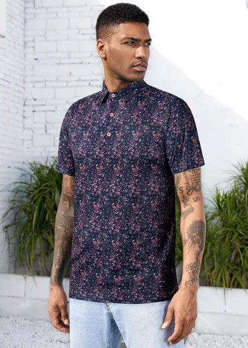 Miniatura 30 de TAPULCO Camisetas tipo polo de secado rápido para hombre, diseño de camuflaje, atléticas, ligeras, transpirables, casuales, para golf