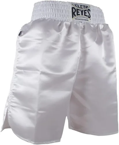 Miniatura 2 de CLETO REYES Calzoncillos de boxeo para hombre, Blanco con tiras verdes y rojas