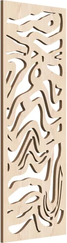 Miniatura 38 de 9 3/8"W x 24 3/8"H x 1/4"T Northfield Decorativos Paneles de Pared de Madera Calado, Abedul