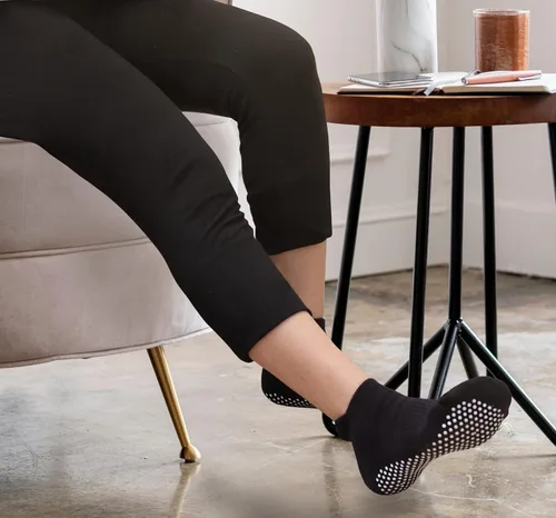 Miniatura 3 de RATIVE - Calcetines antideslizantes para yoga, pilates y hospitales, para adultos, hombres y mujeres
