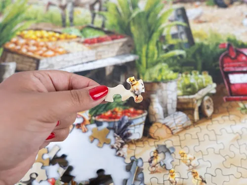 Miniatura 7 de Springbok Coca-Cola Countryside Market - Rompecabezas de 1000 piezas para adultos, piezas de corte único, fabricado en Estados Unidos Mercado