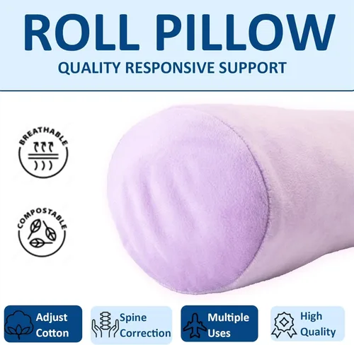 Miniatura 2 de Health - Almohada cervical para el cuello, cómodas y altamente resistentes, almohadas de cuello redondo para dormir, almohada de gran