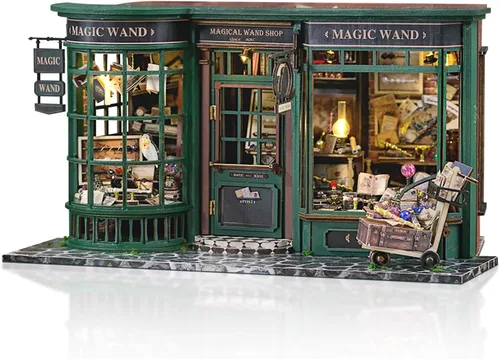 Miniatura 11 de GuDoQi Kit de casa de muñecas en miniatura, kit de casa pequeña con música, kit de casa en miniatura a escala 1:24, gran regalo de manualidades