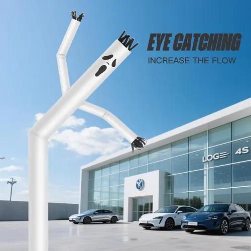 Miniatura 3 de Fantasma 20ft Air Puppet Dancer Inflable Waving Tube Man Attachment - Wacky Waving Dancing Tube Guy para promoción de negocios Publicidad