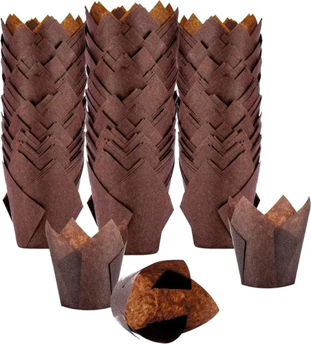 Miniatura 9 de XP-ART 200 forros de tulipanes para cupcakes, pergamino, para hornear muffins, perfectos para fiestas de cumpleaños, bodas, baby showers, catering