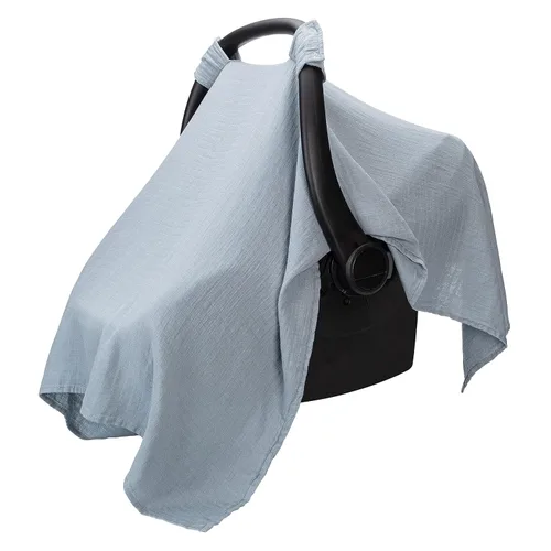 Miniatura 14 de Comfy Cubs Funda para Asiento de Coche de Bebé - Mezcla Suave y Transpirable de Rayón de Bambú y Algodón Muselina - Toldo Ligero para Protección