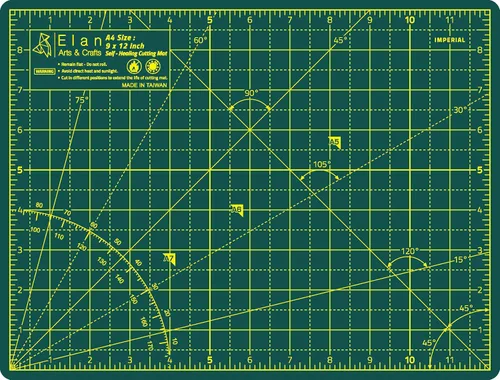 Miniatura 2 de Estera de Corte Elan A4 Verde, Estera de Corte Autorreparable A4 9x12 Pulgadas, Tablero Artesanal Verde de 5 Capas, Tablero de Pasatiempo