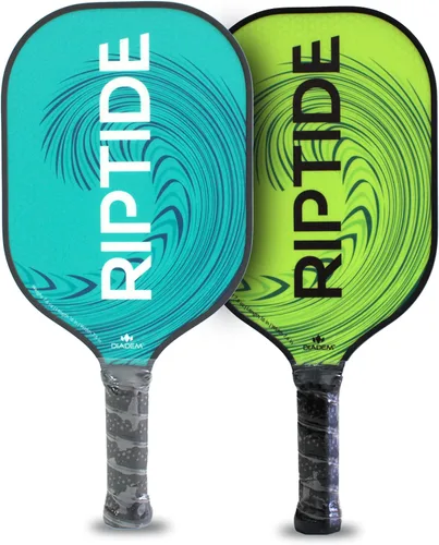 Miniatura 7 de Diadem Riptide - Paleta de pickleball Núcleo de panal de abeja, cara de fibra de vidrio Protector de bordes ultra elegante, fácil de balancear