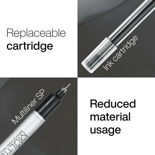 Miniatura 4 de Copic Multiliner SP - Marcador de tinta negra, punta 0.25